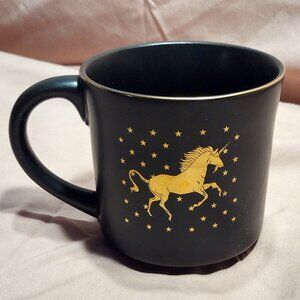 Black & Gold Unicorn Mug 12oz